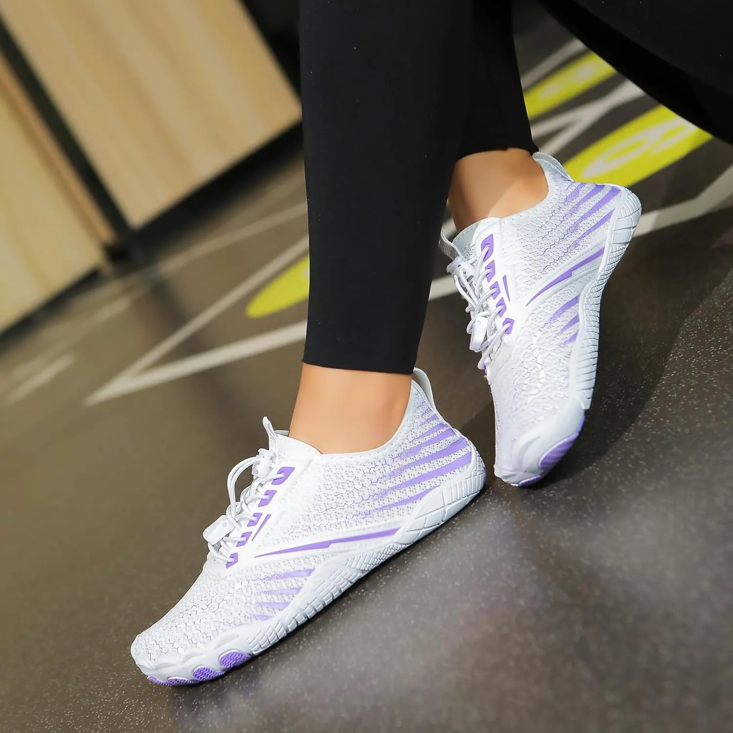 Hike Barefoot Shoes Womens,New Barefoot Footwear, Non-Slip Water Shoes,Breathable & Non-Slip Athletic Footwear,Wide Toe with Hike