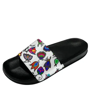 Indigenous Paisley White Slide Sandals