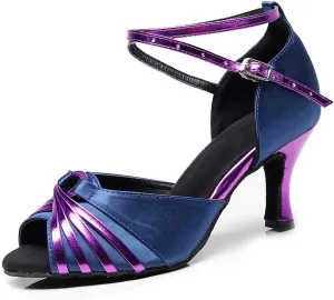 JUODVMP Women's Ballroom Latin Modern Dance Shoes Salsa Performance Wedding Party Tango Dancing Shoes,Model QJW5002