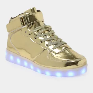 Light me up Sneakers - High Top (Golden)