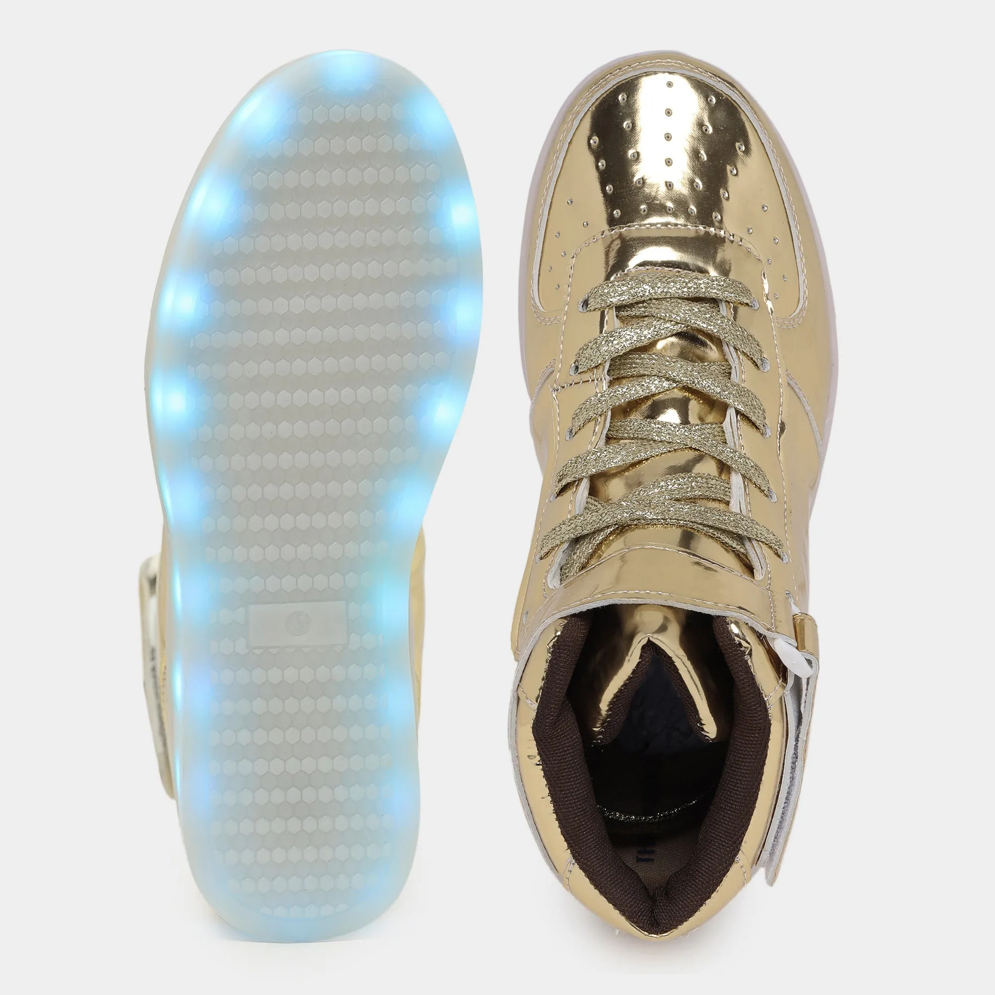 Light me up Sneakers - High Top (Golden)