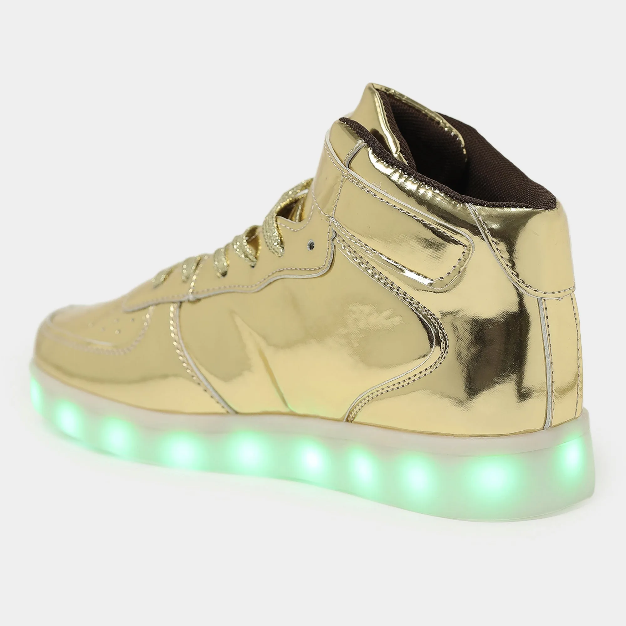 Light me up Sneakers - High Top (Golden)