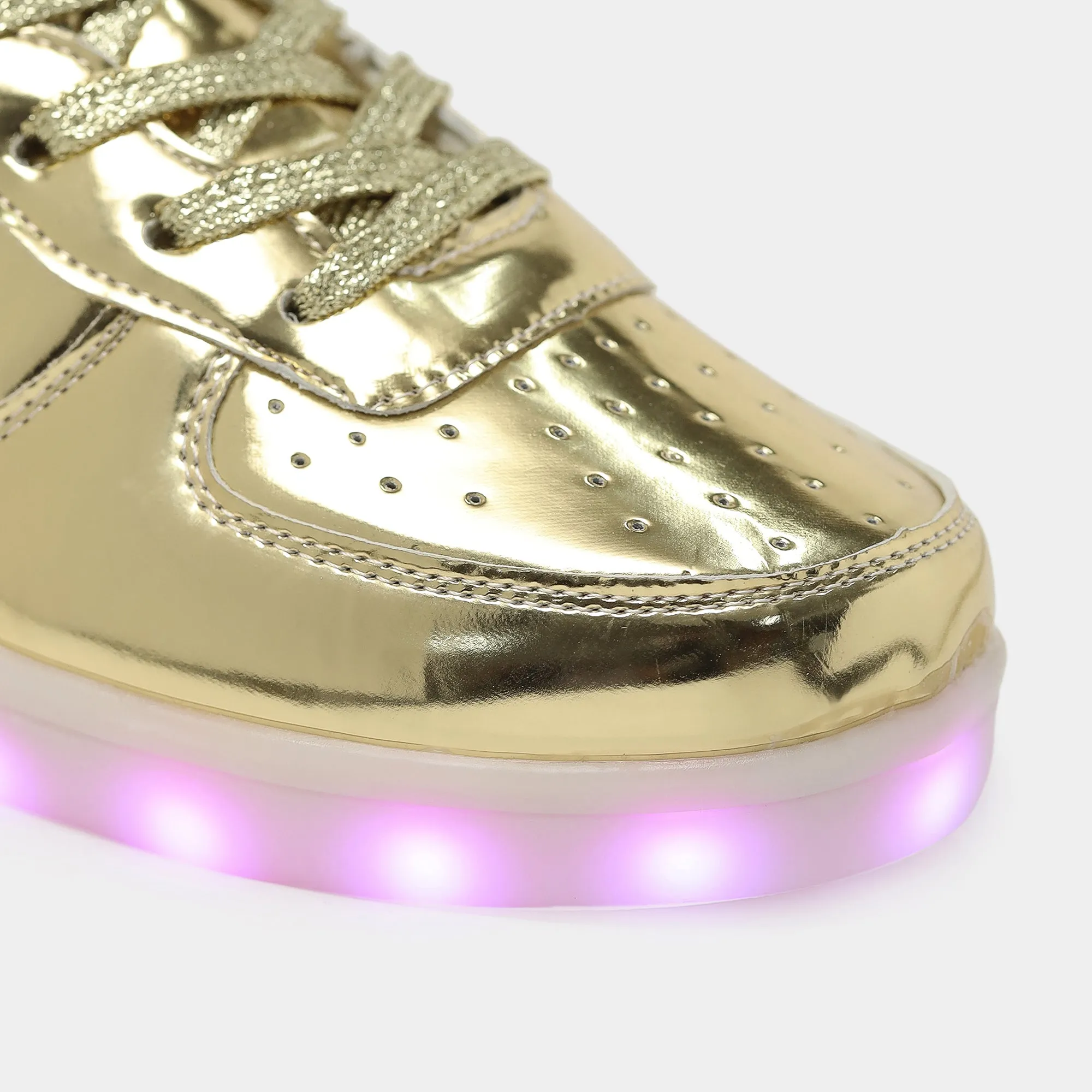 Light me up Sneakers - High Top (Golden)