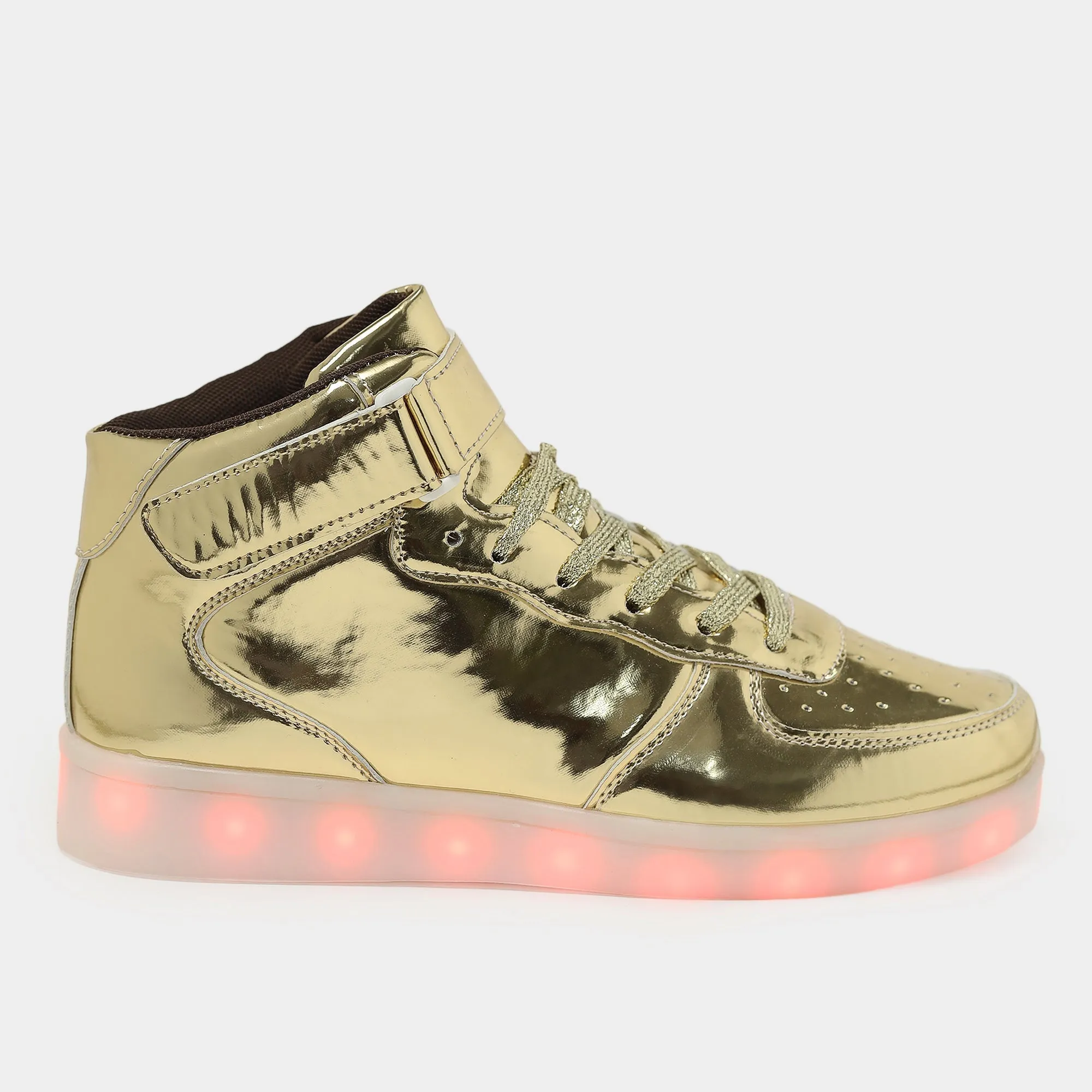 Light me up Sneakers - High Top (Golden)