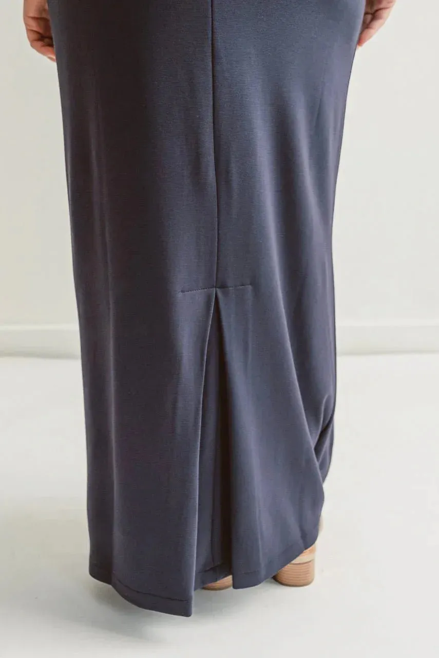 Loretta Knit Maxi Skirt in Navy - FINAL SALE