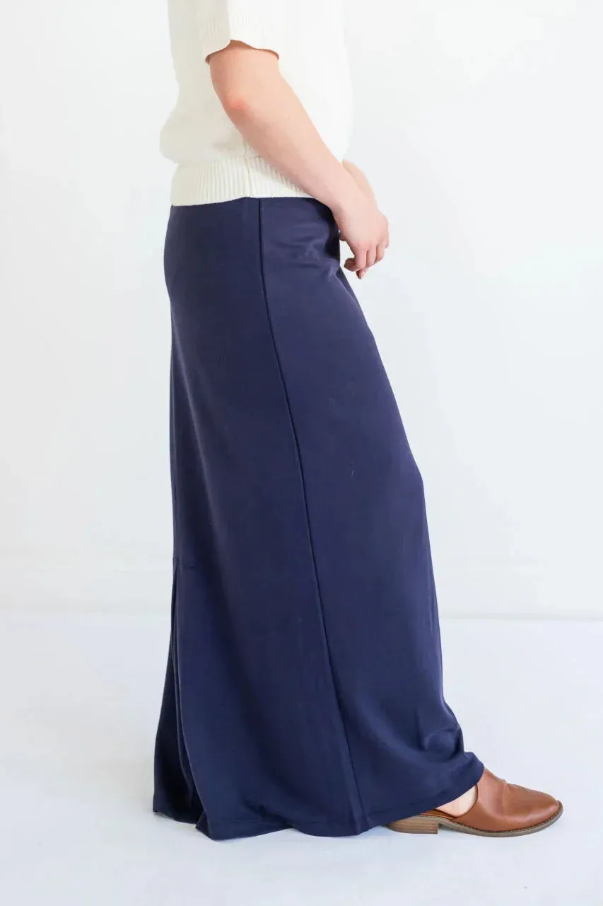 Loretta Knit Maxi Skirt in Navy - FINAL SALE
