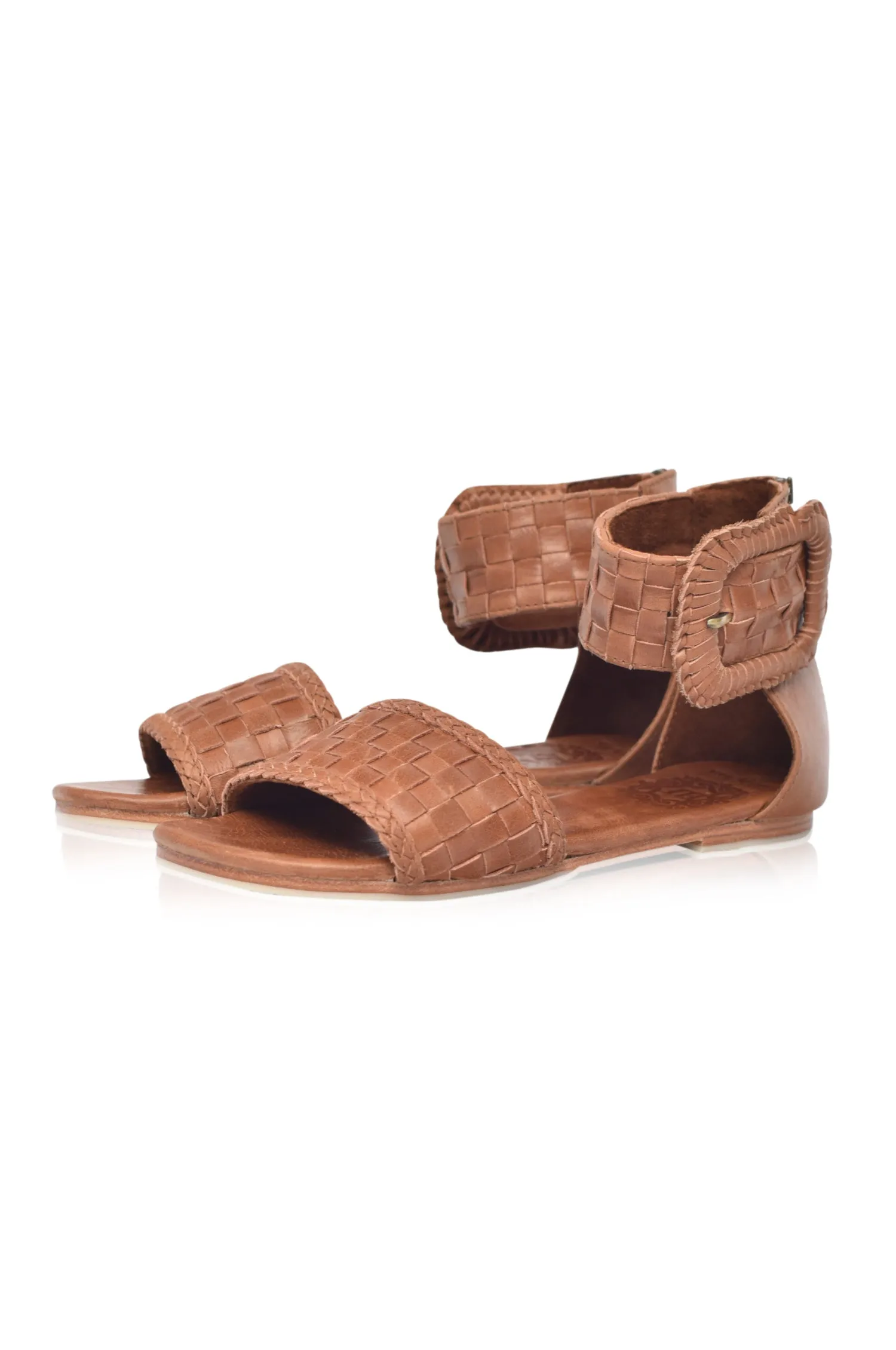 Madagascar Woven Leather Sandals (Sz. 6.5 & 9.5)