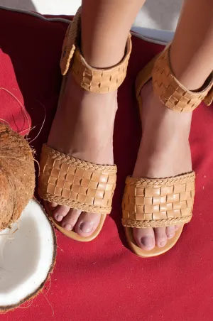 Madagascar Woven Leather Sandals (Sz. 6.5 & 9.5)