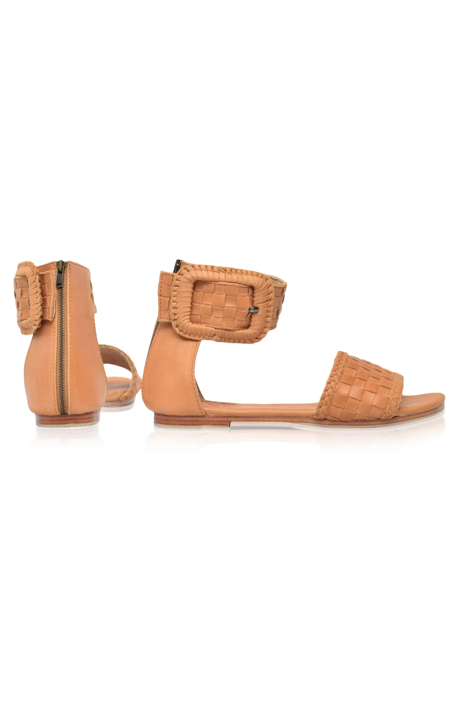 Madagascar Woven Leather Sandals (Sz. 6.5 & 9.5)