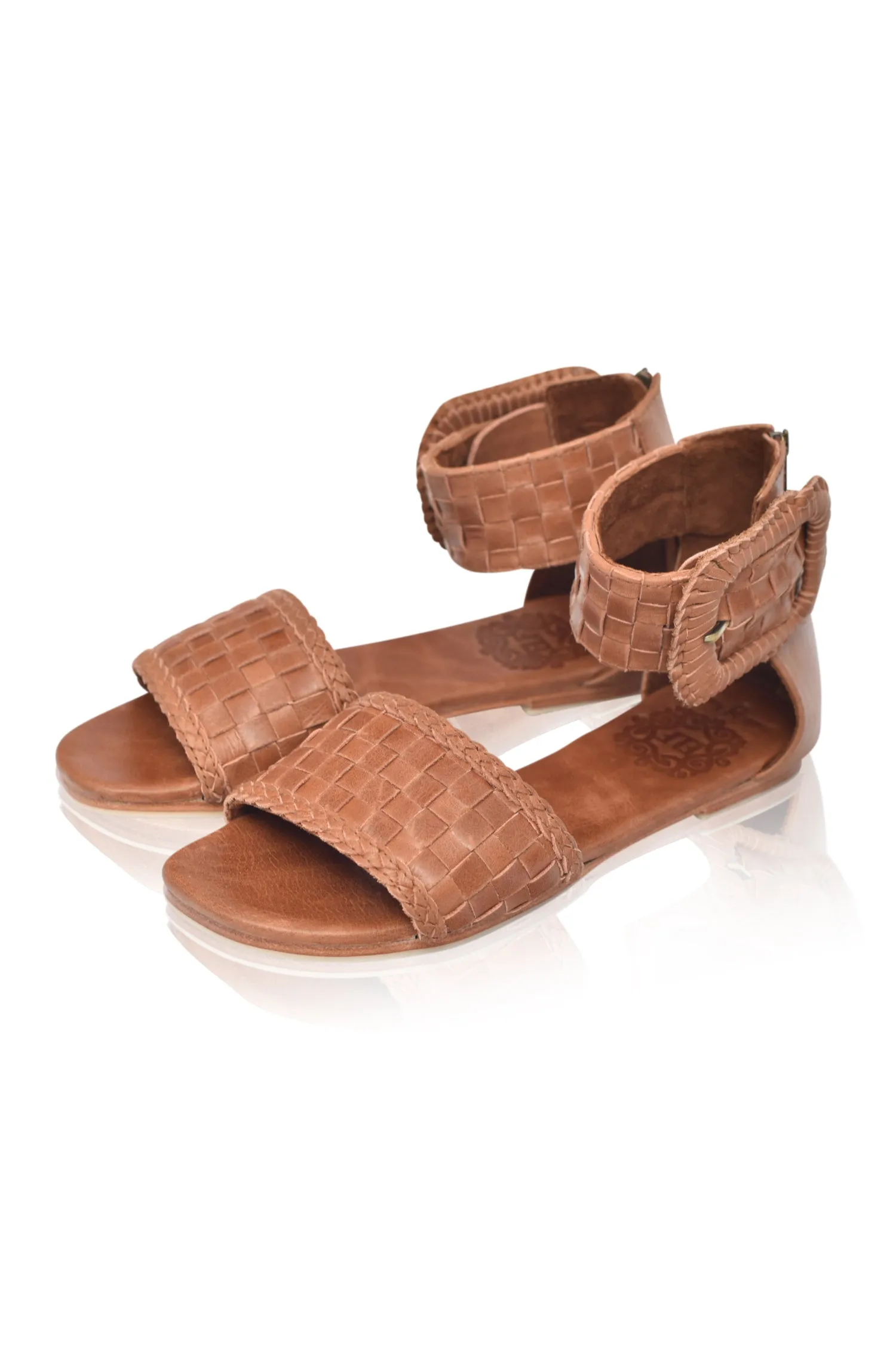 Madagascar Woven Leather Sandals (Sz. 6.5 & 9.5)