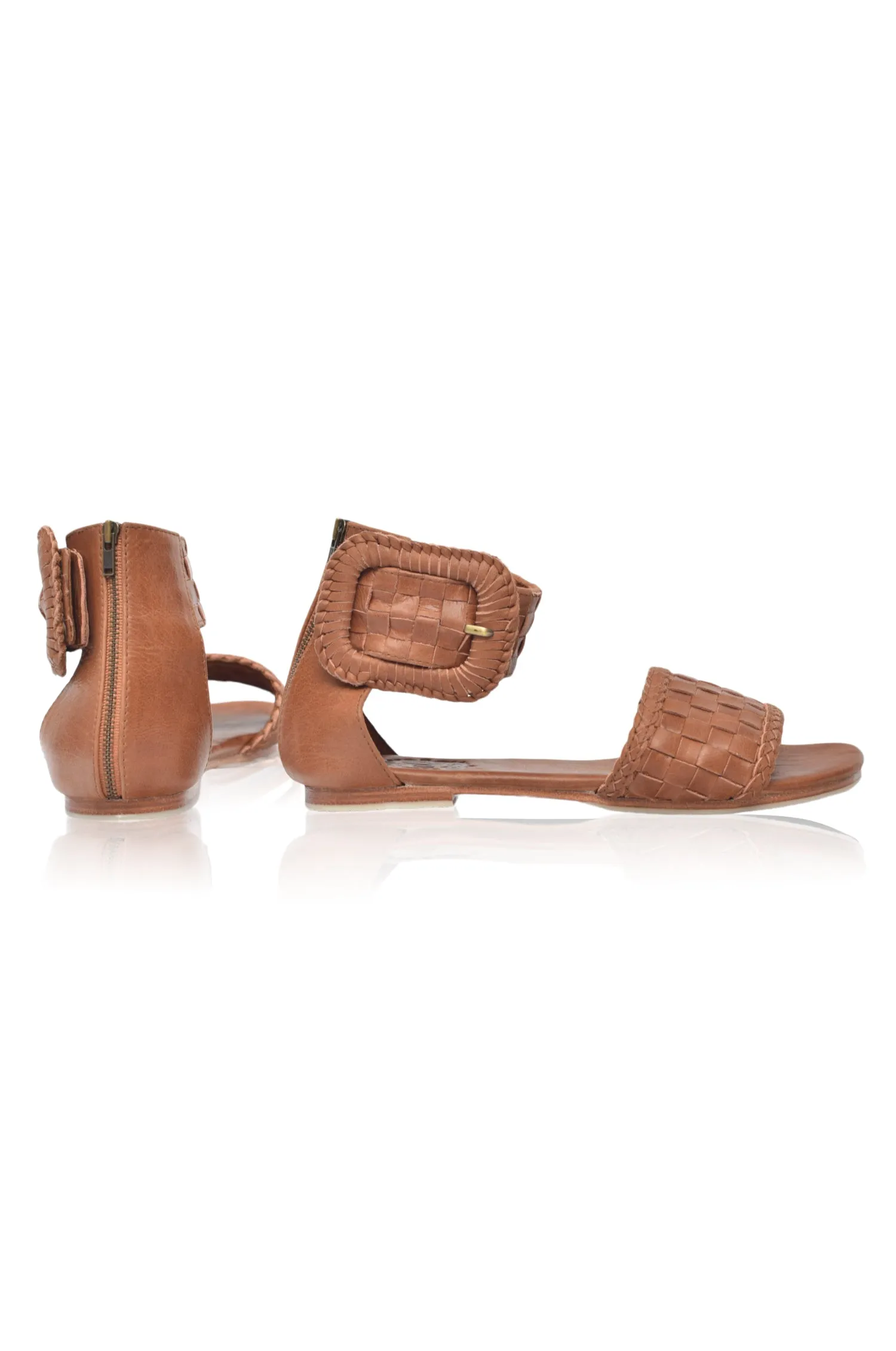 Madagascar Woven Leather Sandals (Sz. 6.5 & 9.5)