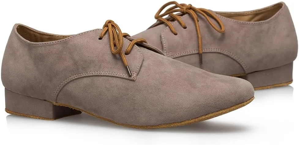 Minishion Men's TH174 Fashion Suede Leather Wedding Ballroom Latin Taogo Dance Shoes