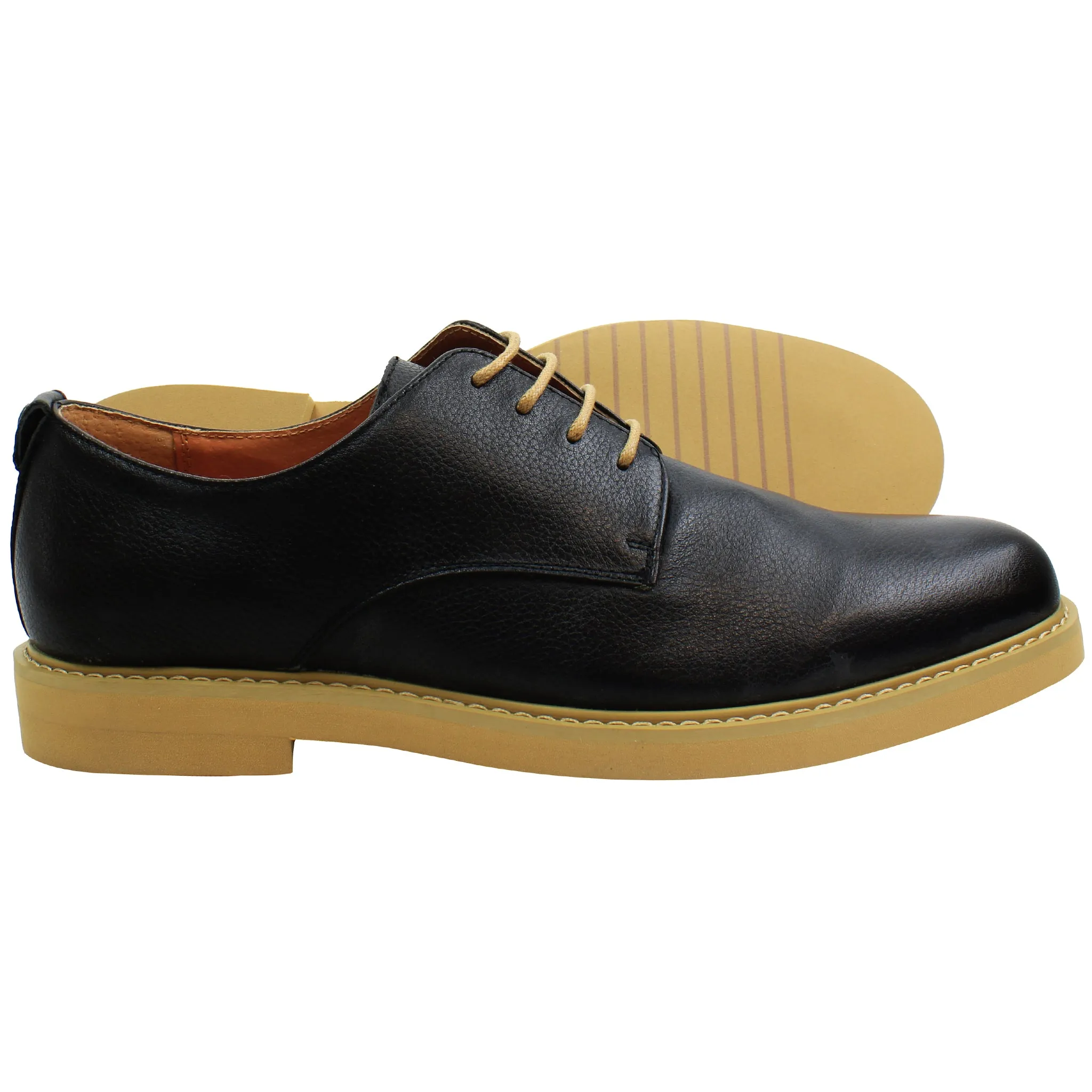 Peter Werth Pegg Mens Black Derby Shoes