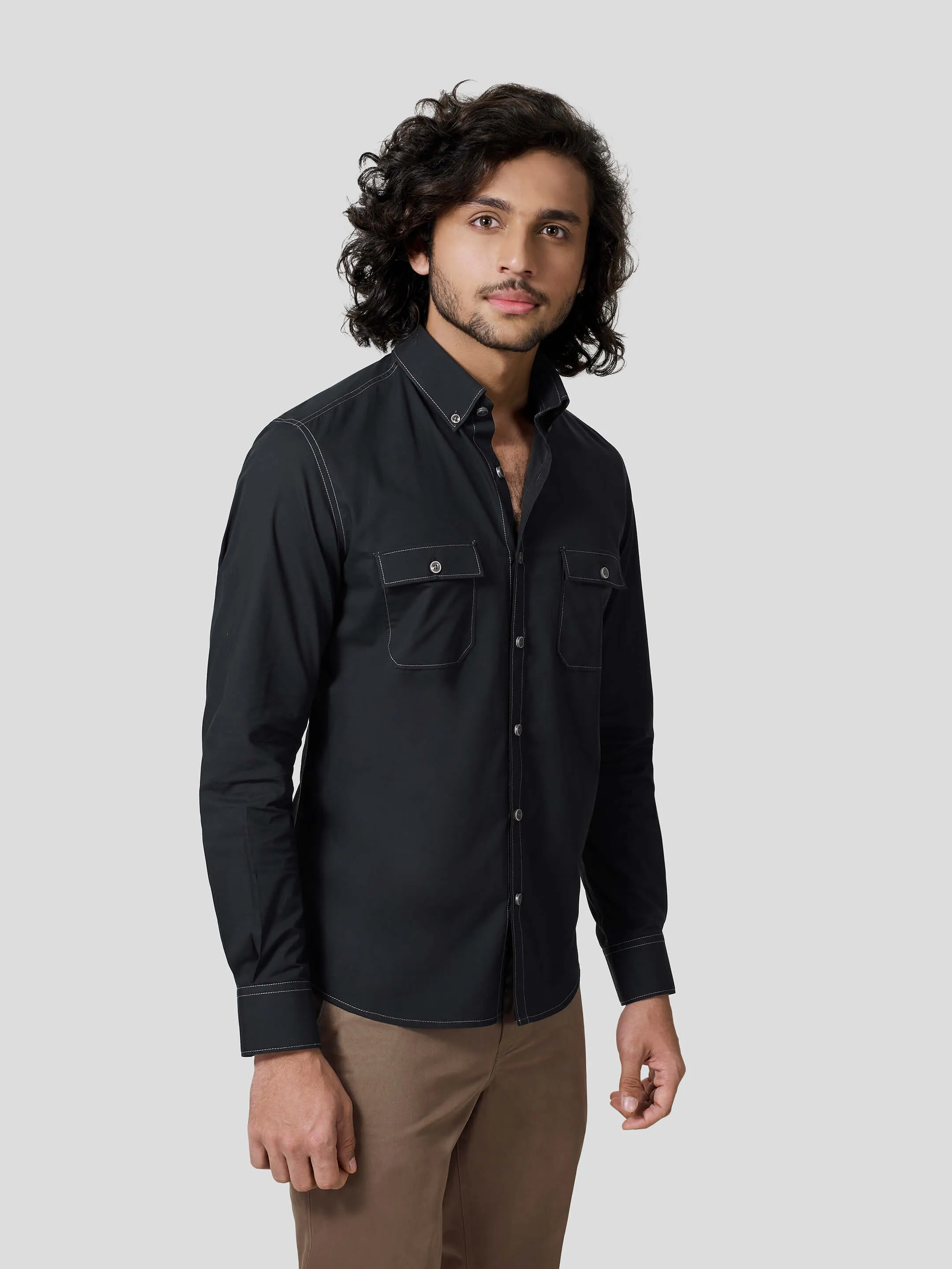 Pollyanna Full Sleeve Untuck Fit Shirt