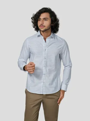 Resolute Full Sleeve Direction Stripe Untuck Fit Shirt