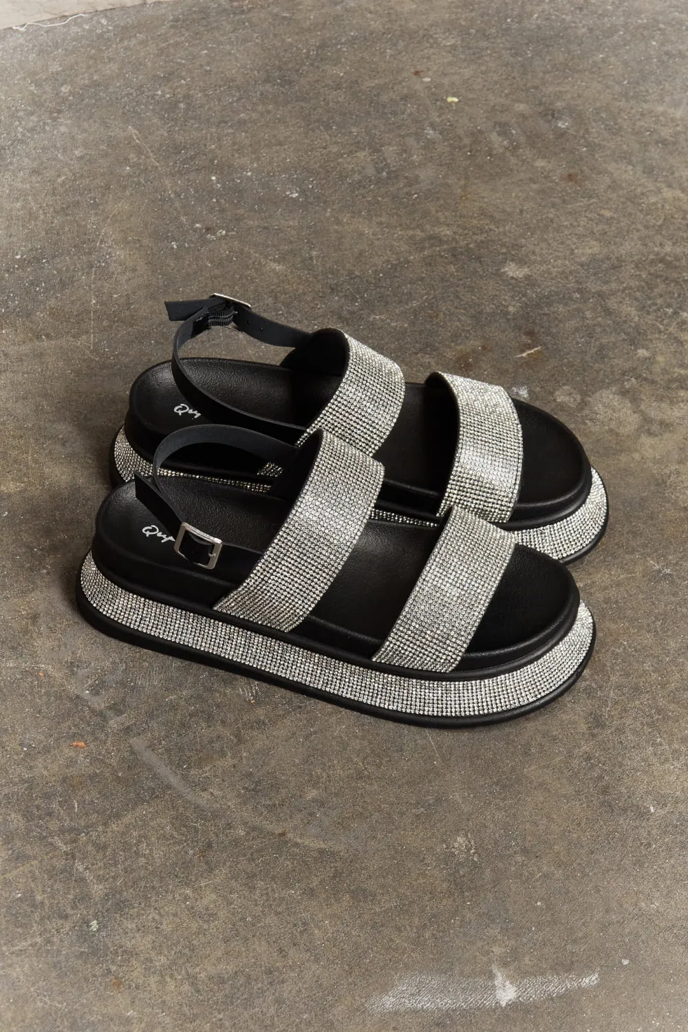 Shine On Rhinestone Platform Sandal - ONLINE EXCLUSIVE