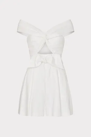 Solid Linen Romper