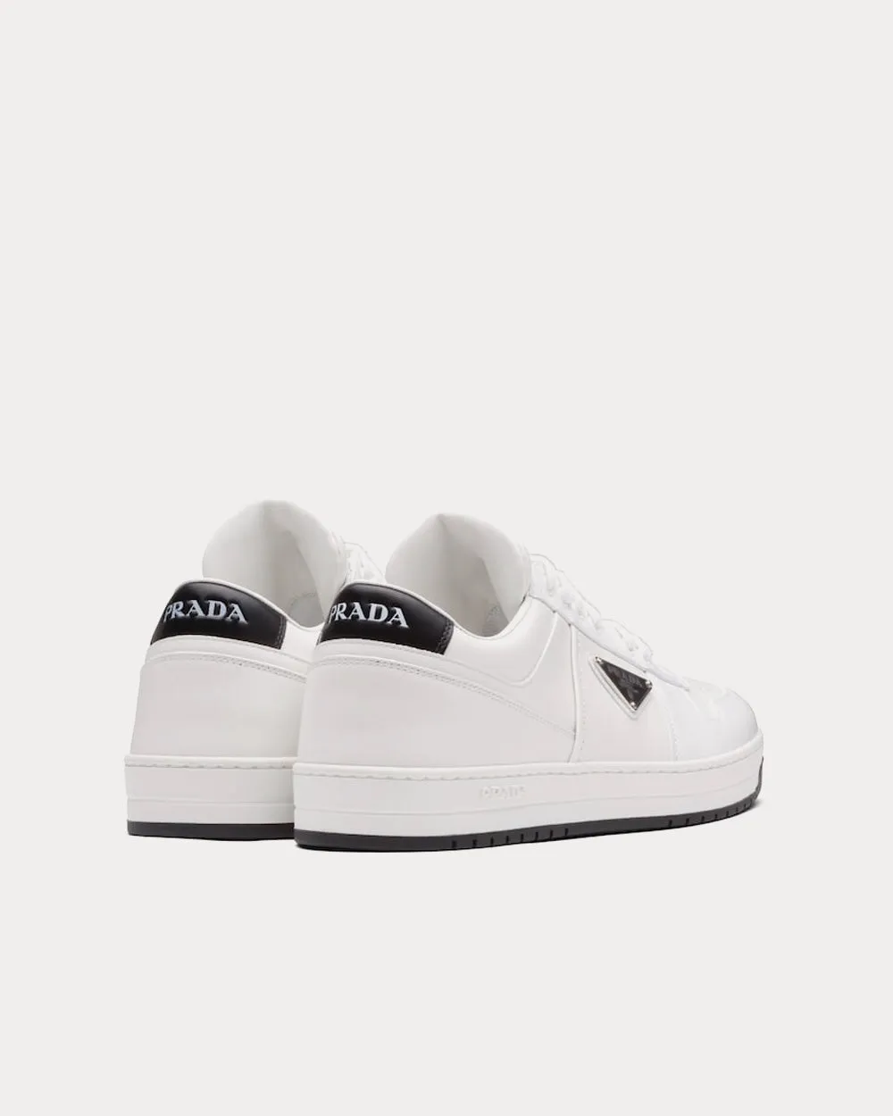 Sporty Leather White Low Top Sneakers