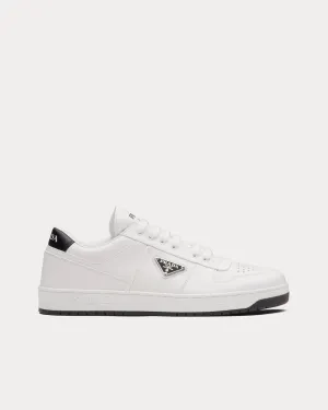 Sporty Leather White Low Top Sneakers
