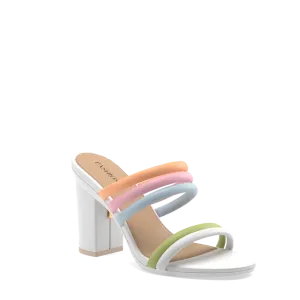 The Slide - White Multi Leather Rope 4 Block