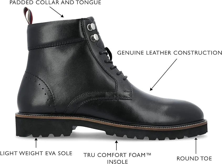 Thomas & Vine Men's Simeon Tru Comfort Boot  Color Black Size 8M