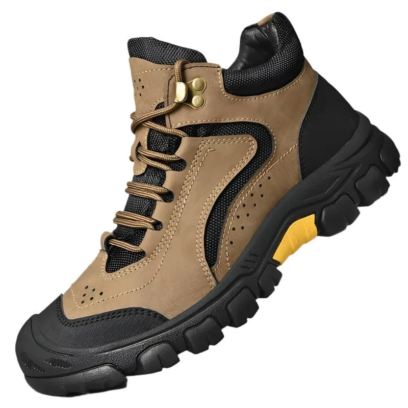 Warm Plush Fur Winter Men's Leather Boots – Casual Snow Boots