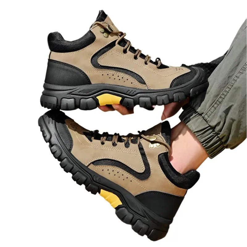 Warm Plush Fur Winter Men's Leather Boots – Casual Snow Boots