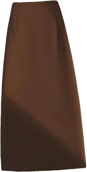 Women's Business Casual Elegant Pencil Skirt, Women's high Waist Draped Suit Long Skirt