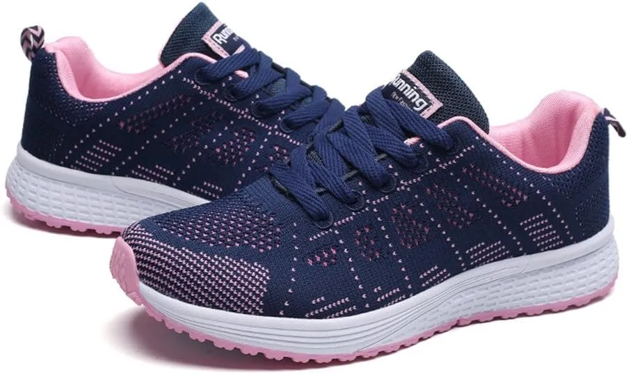 Womens Fashion Walking Running Shoes Breathable Mesh Mens Running Shoes Walking Women's Casual Shoes Brown Sneakers Waterproof Tennis Shoe Trainers Shoe