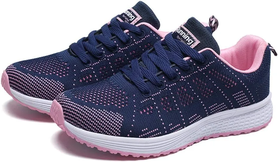 Womens Fashion Walking Running Shoes Breathable Mesh Mens Running Shoes Walking Women's Casual Shoes Brown Sneakers Waterproof Tennis Shoe Trainers Shoe