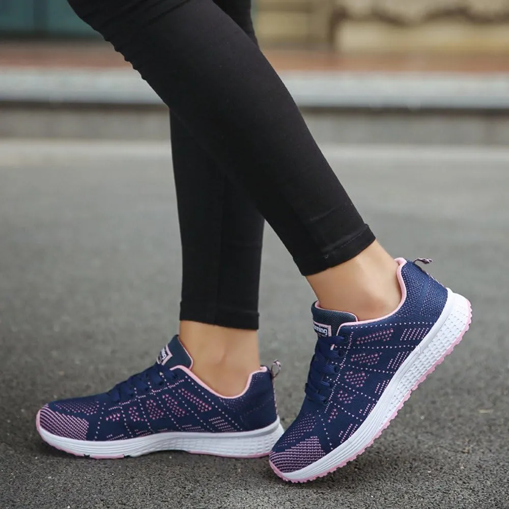 Womens Fashion Walking Running Shoes Breathable Mesh Mens Running Shoes Walking Women's Casual Shoes Brown Sneakers Waterproof Tennis Shoe Trainers Shoe