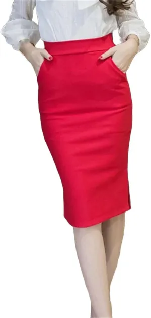 Women's high Waist Slim Sexy Fishtail Skirt, Women's Office Business Casual Pencil Skirt