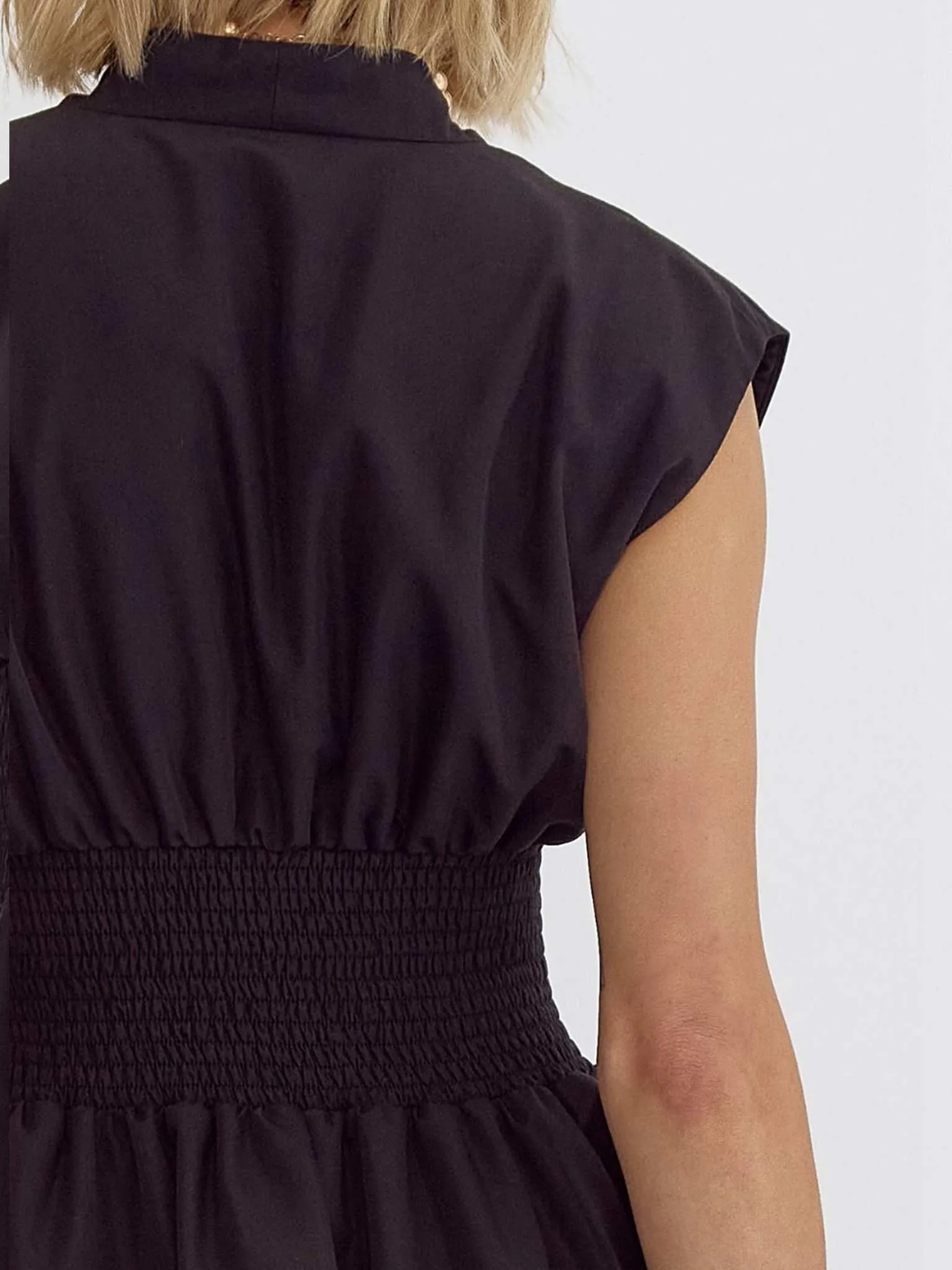 Zip Front Midi Dress